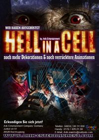 Hüpfburgverleih Ostfriesland | Horror Event, Flyer, Hell in a Cell, Schauspieler, Erschrecken, Halloween | Niedersachsen & Bremen